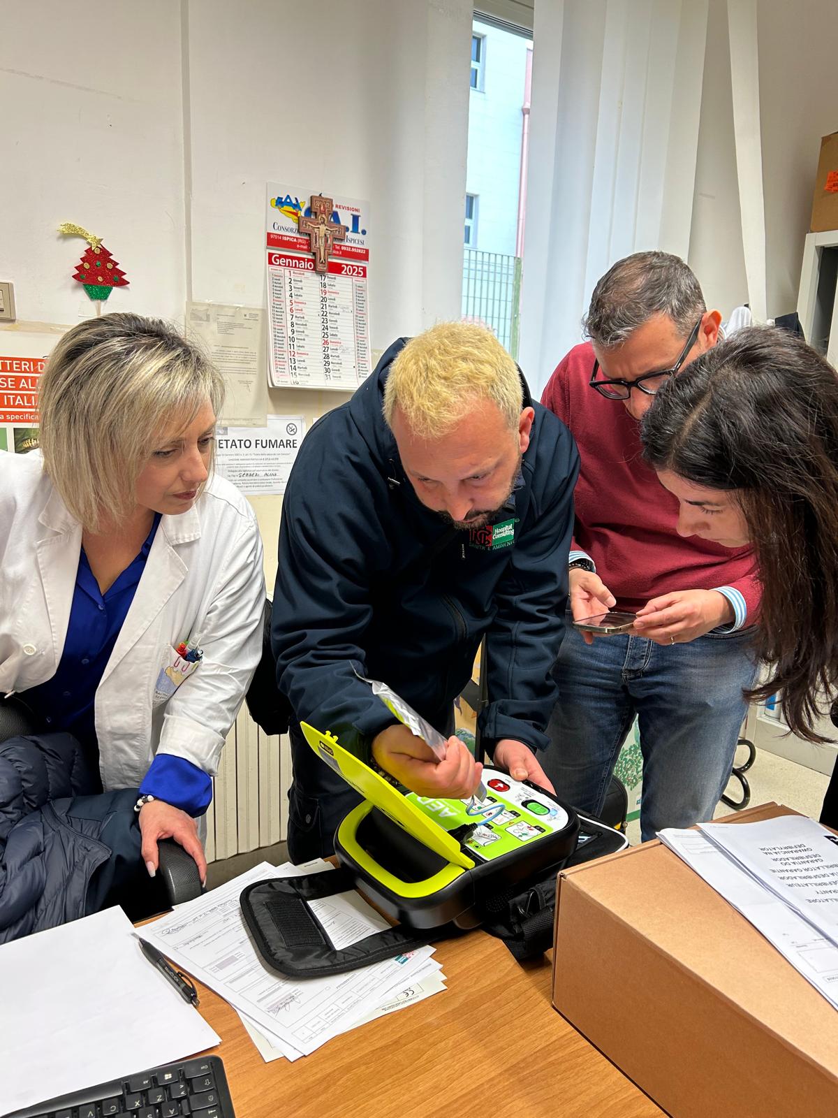 Donazione defibrillatore progetto "Ispica Città cardioprotetta"
